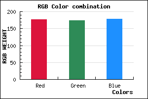 rgb background color #B0AEB2 mixer