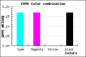 #B0B0D4 color CMYK mixer