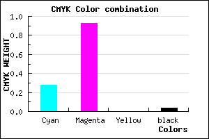 #B012F5 color CMYK mixer