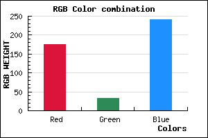 rgb background color #B021F0 mixer