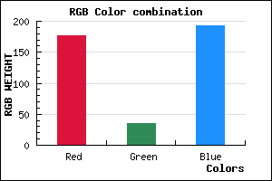 rgb background color #B023C1 mixer
