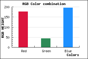 rgb background color #B02CC3 mixer