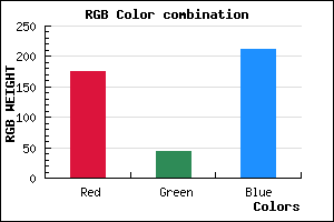 rgb background color #B02CD4 mixer