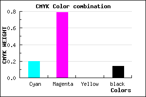 #B02DDB color CMYK mixer