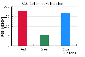rgb background color #B034A8 mixer