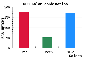 rgb background color #B034AB mixer
