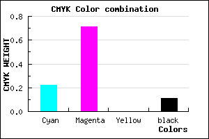 #B042E2 color CMYK mixer