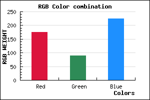 rgb background color #B05AE0 mixer