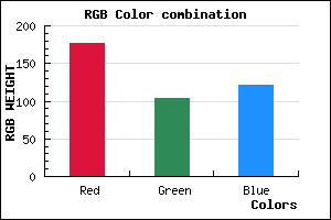 rgb background color #B16779 mixer