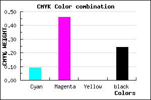 #B169C3 color CMYK mixer