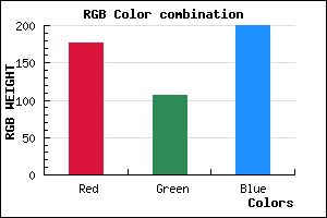 rgb background color #B16AC8 mixer