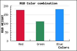 rgb background color #B16FB5 mixer