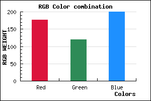 rgb background color #B177C8 mixer