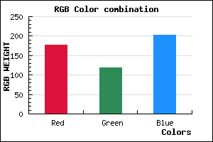 rgb background color #B177CB mixer