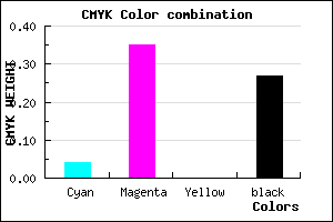 #B179B9 color CMYK mixer
