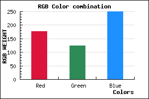 rgb background color #B17DFA mixer