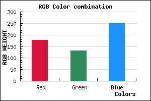 rgb background color #B184FC mixer