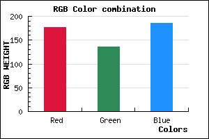 rgb background color #B188BA mixer