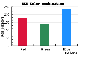 rgb background color #B18BE9 mixer