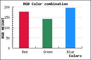 rgb background color #B18DC3 mixer