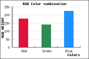 rgb background color #B18DE1 mixer