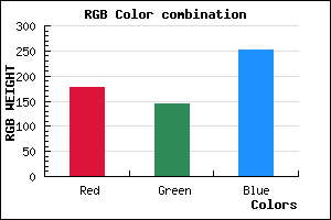rgb background color #B190FB mixer