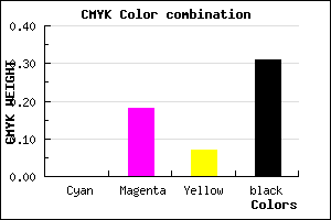 #B191A5 color CMYK mixer