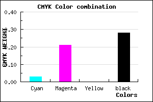 #B191B7 color CMYK mixer