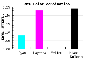 #B195C1 color CMYK mixer