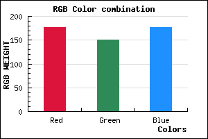 rgb background color #B197B0 mixer
