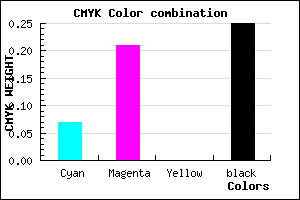 #B197BF color CMYK mixer