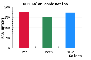 rgb background color #B198AC mixer