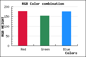 rgb background color #B19AAF mixer