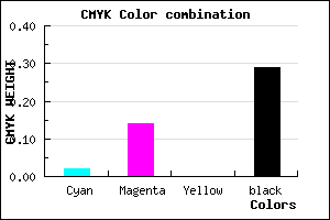#B19BB5 color CMYK mixer