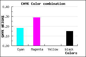 #B19BD9 color CMYK mixer