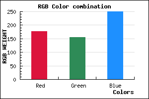rgb background color #B19BFA mixer