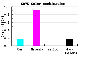 #B110D4 color CMYK mixer