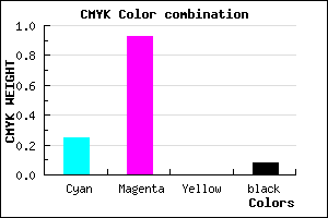 #B110EB color CMYK mixer