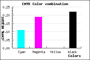 #B1A0C6 color CMYK mixer