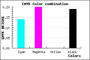 #B1A5CF color CMYK mixer