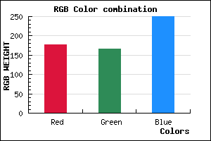 rgb background color #B1A6FA mixer