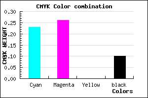 #B1AAE6 color CMYK mixer