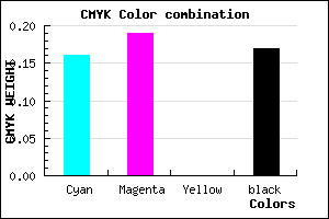 #B1ABD3 color CMYK mixer