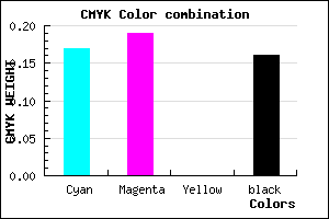 #B1AED6 color CMYK mixer