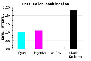 #B1AFC5 color CMYK mixer