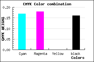 #B1AFD5 color CMYK mixer