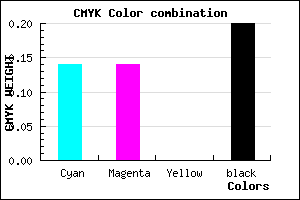 #B1B1CD color CMYK mixer