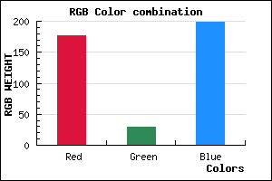 rgb background color #B11DC7 mixer