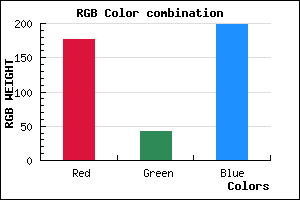 rgb background color #B12BC7 mixer