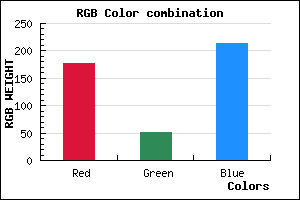 rgb background color #B133D5 mixer